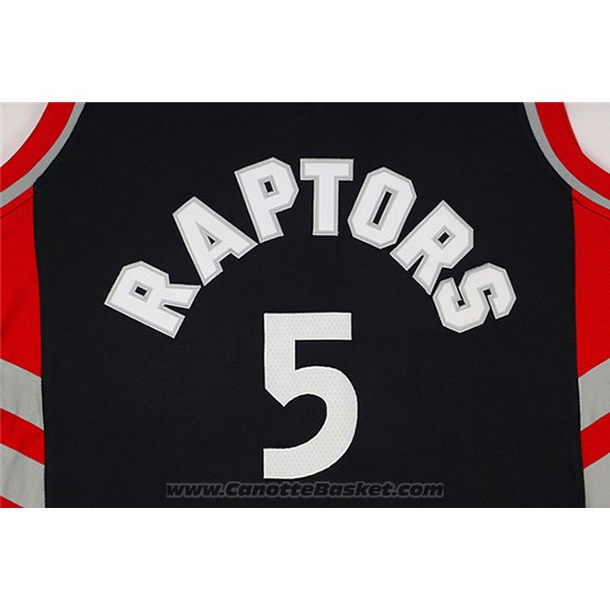 Maglia Toronto Raptors DeMarre Carroll #5 Nero
